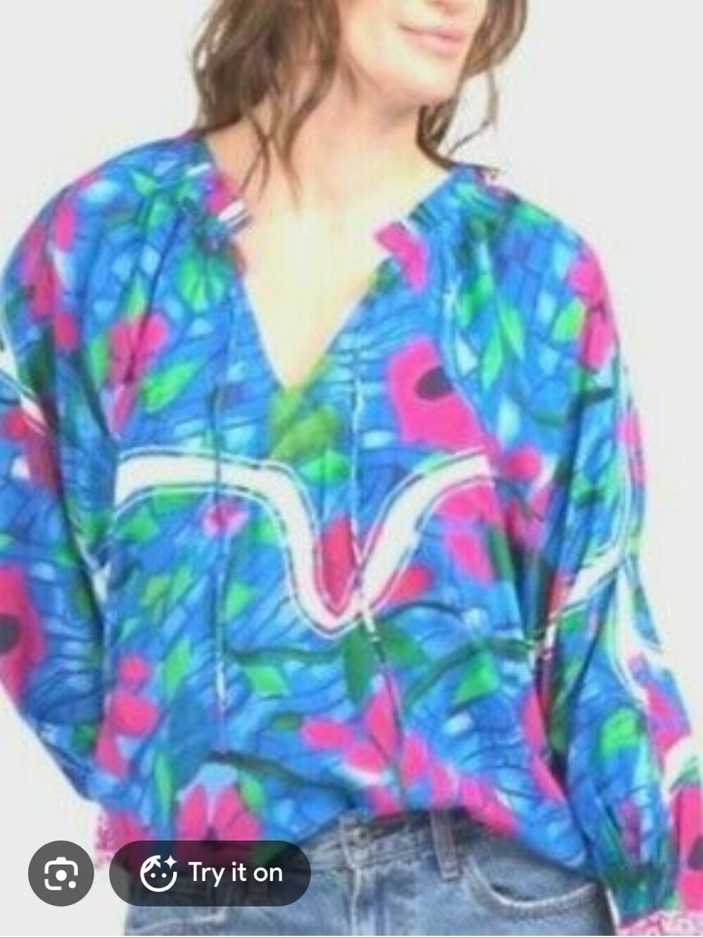 Celina Moon Long Sleeve Top Size Largr